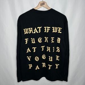 Kanye West Yeezy Season Vogue Party Life of Saint Pablo Paris Tour Merch Tee M